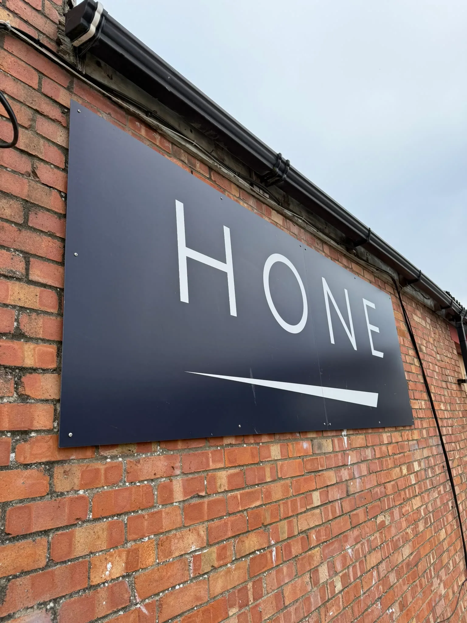 The Hone sign on the Hone Bristol building in Fishponds