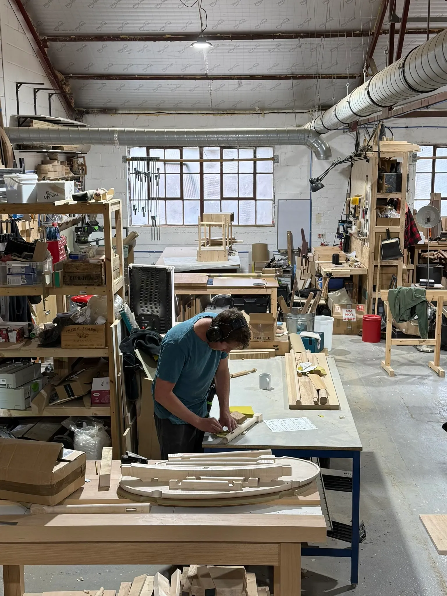 The workshop at Hone Bristol, in use
