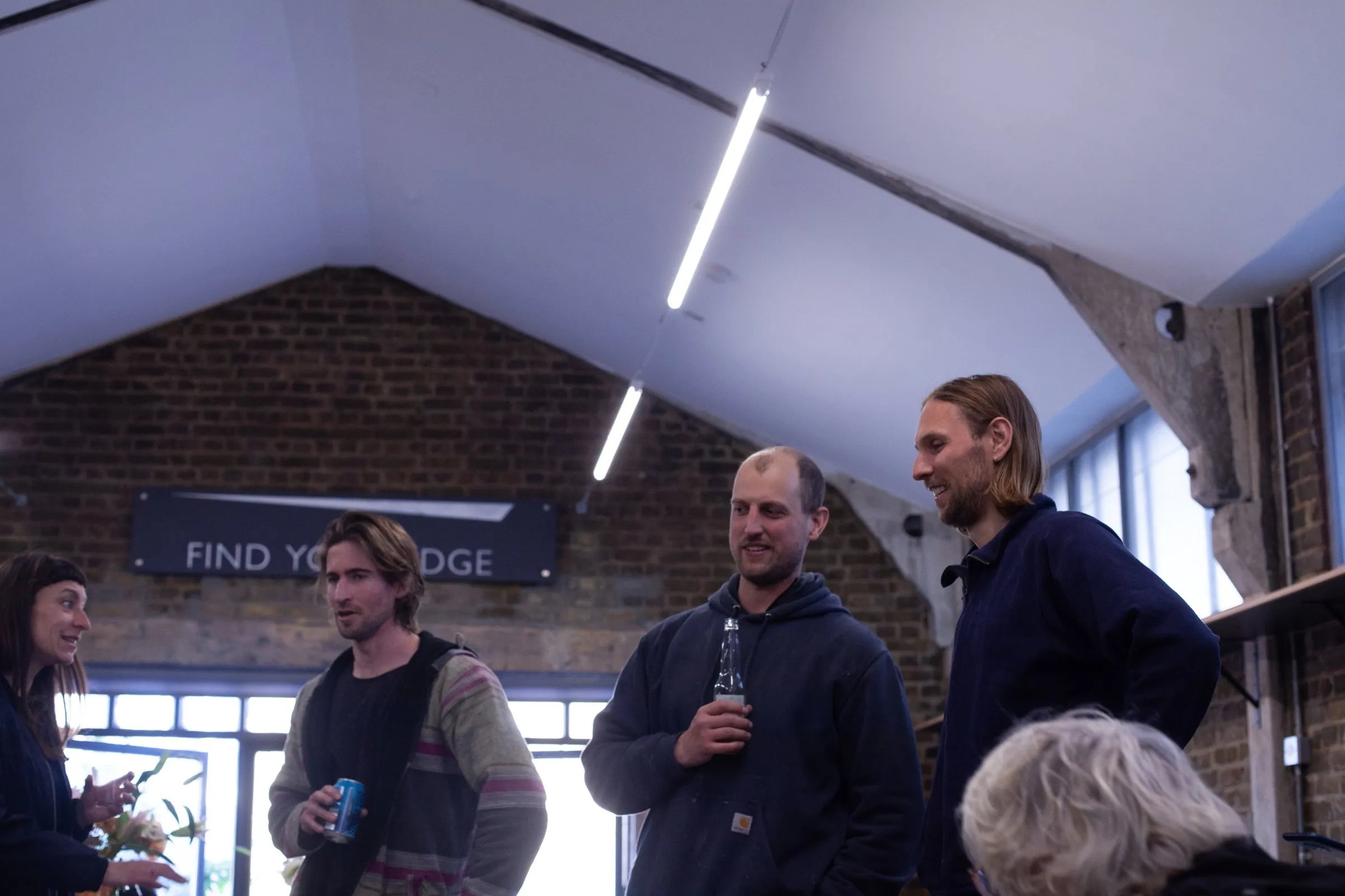 Gustave, Mathew and other members at a social