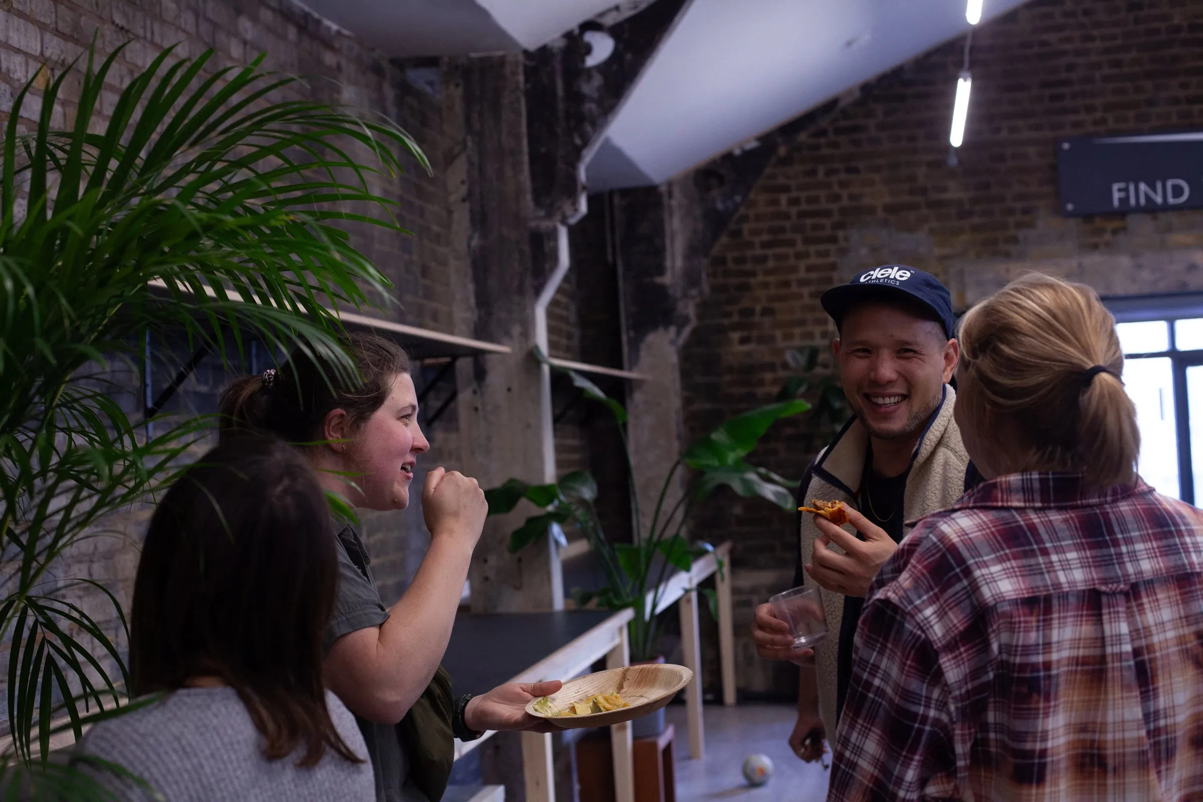 Yod and Lily at a members’ social on the makerspace floor