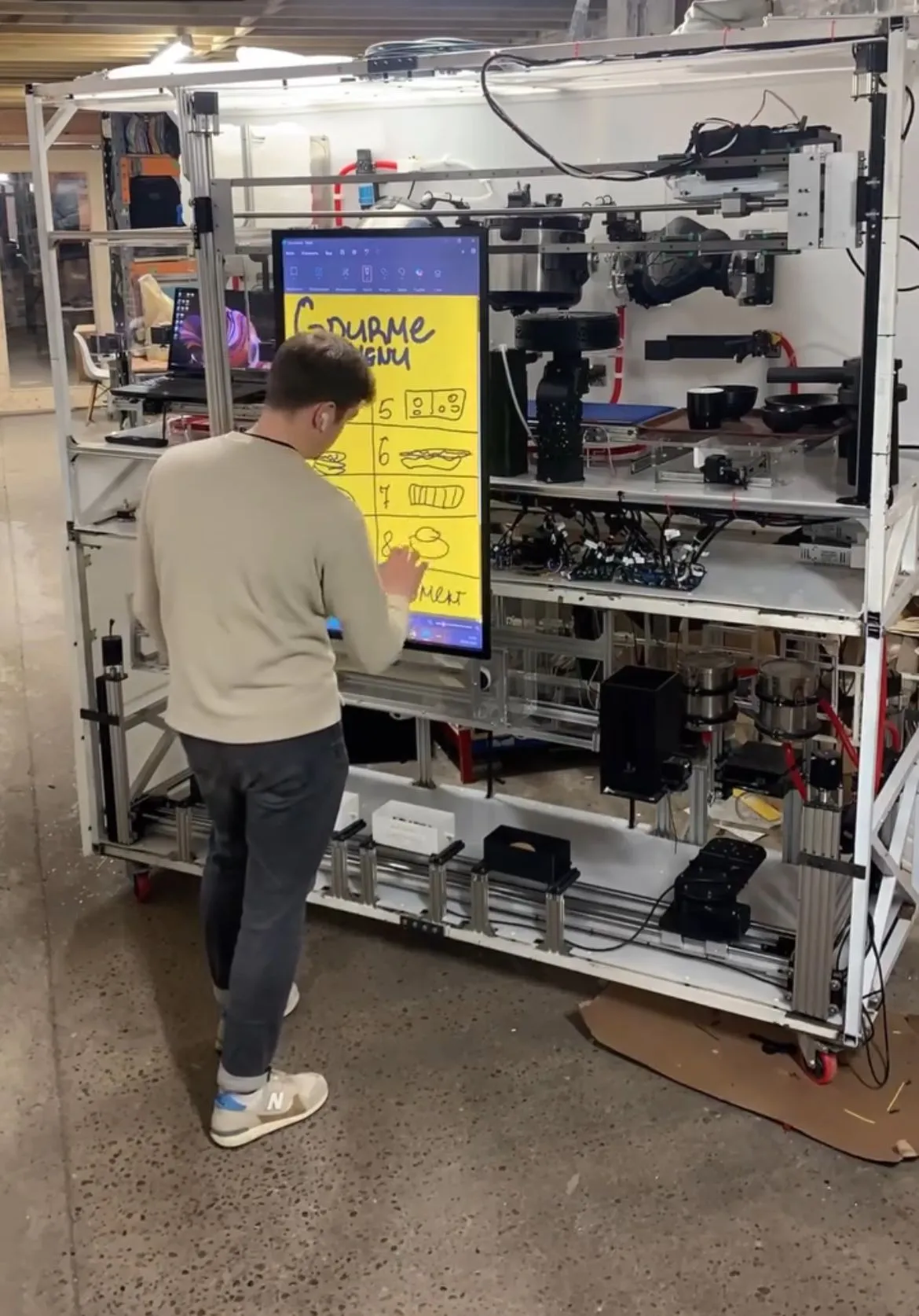 A member working on a build in the makerspace at Hone Limehouse