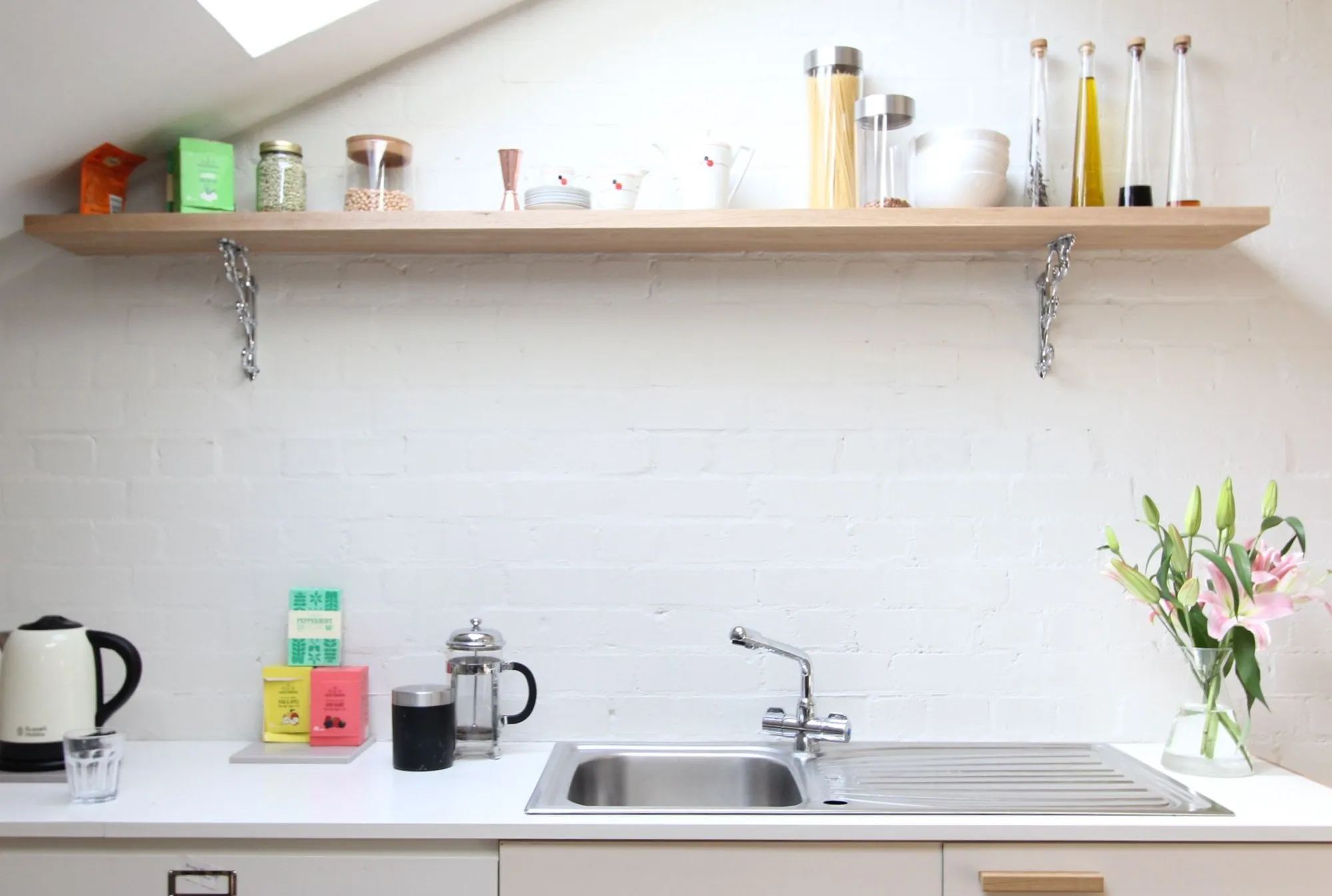 A communal kitchen