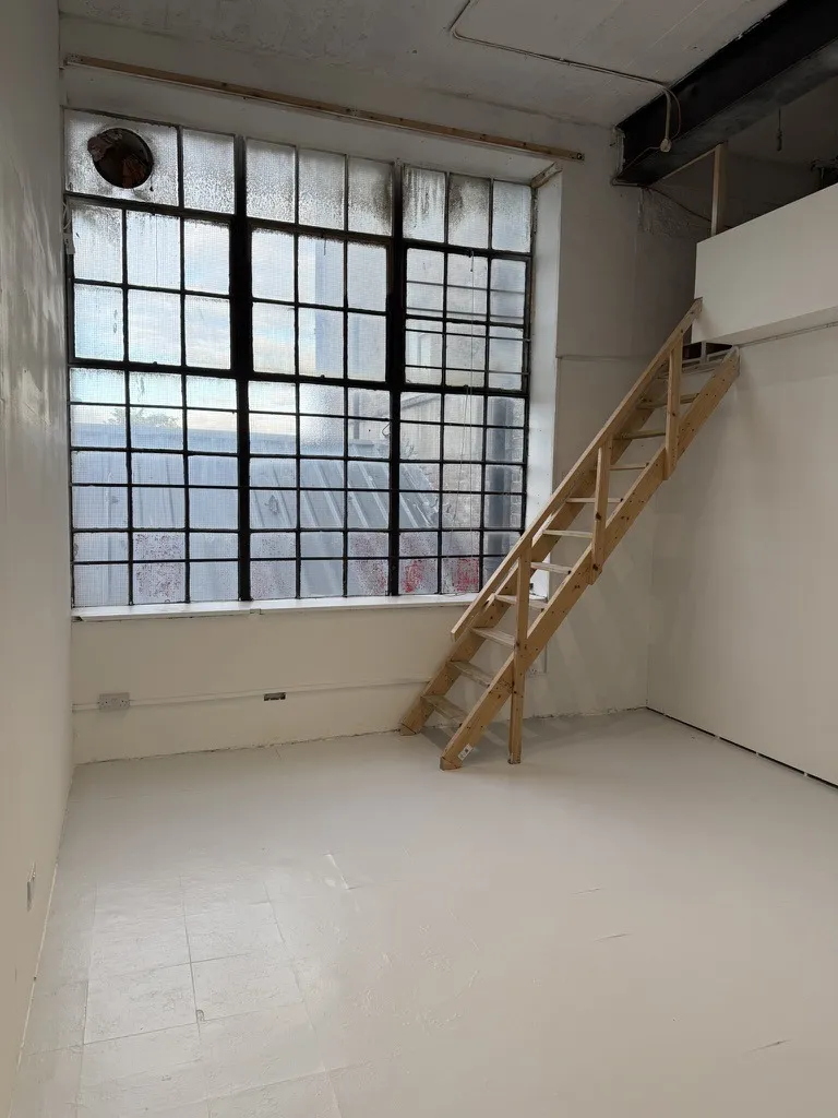 Bellini, a studio workshop at Hone Tottenham, with a ladder up the wall