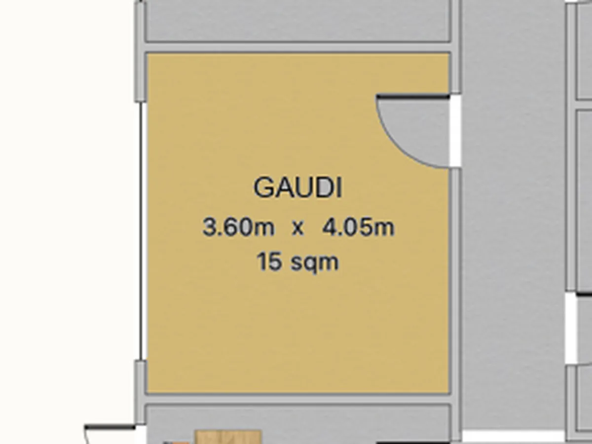Floor plan of Gaudi