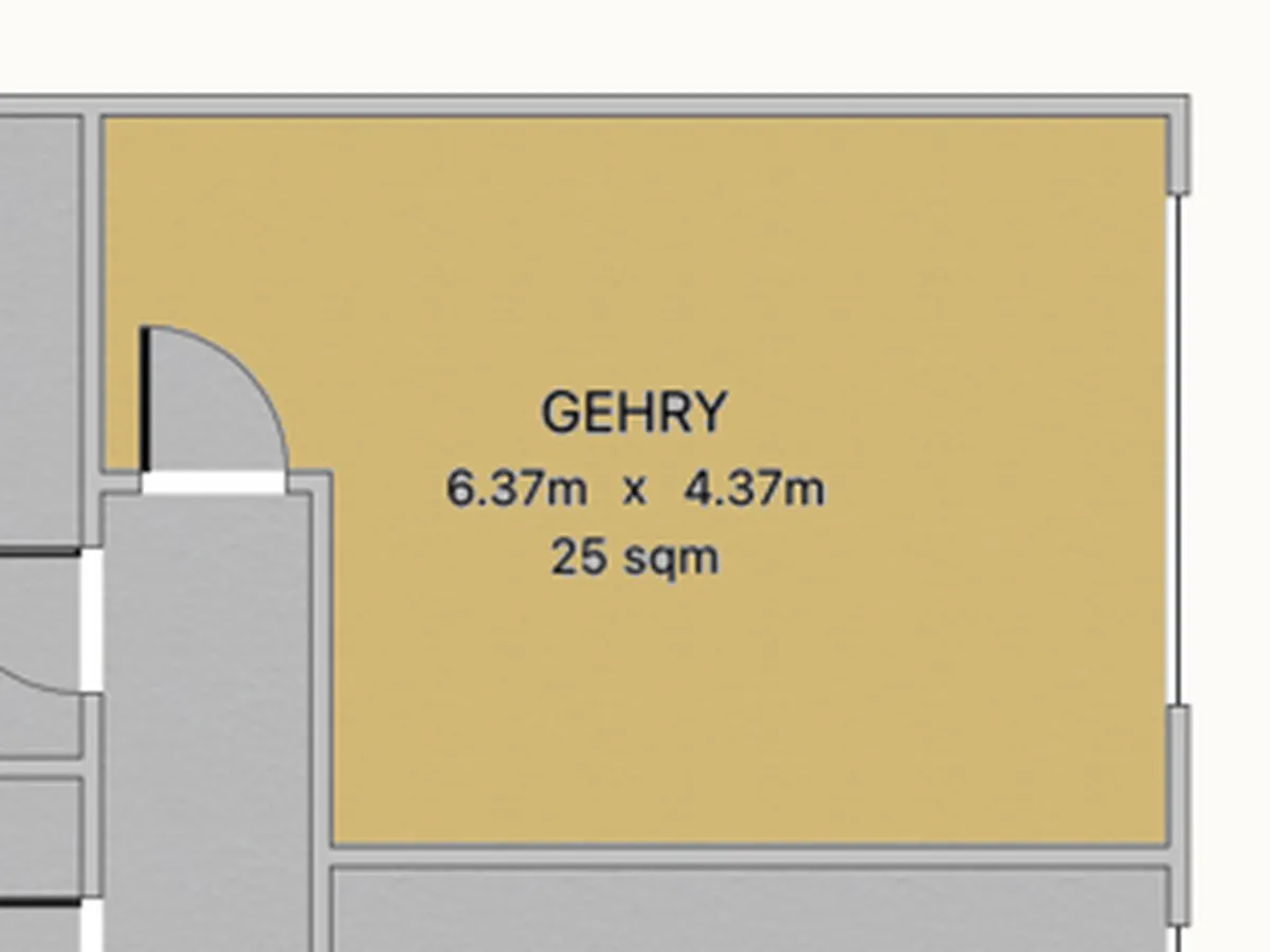 Floor plan of Gehry