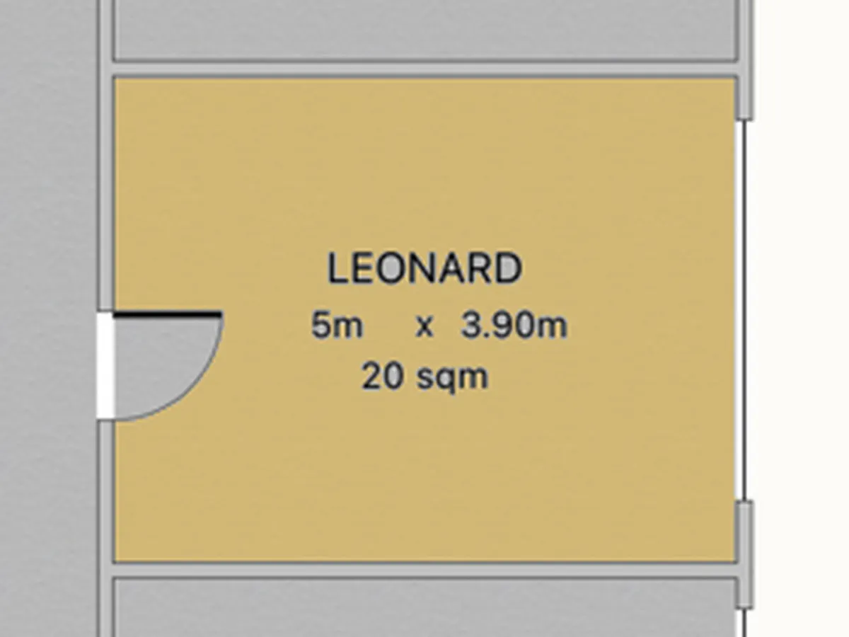 Floor plan of Leonard