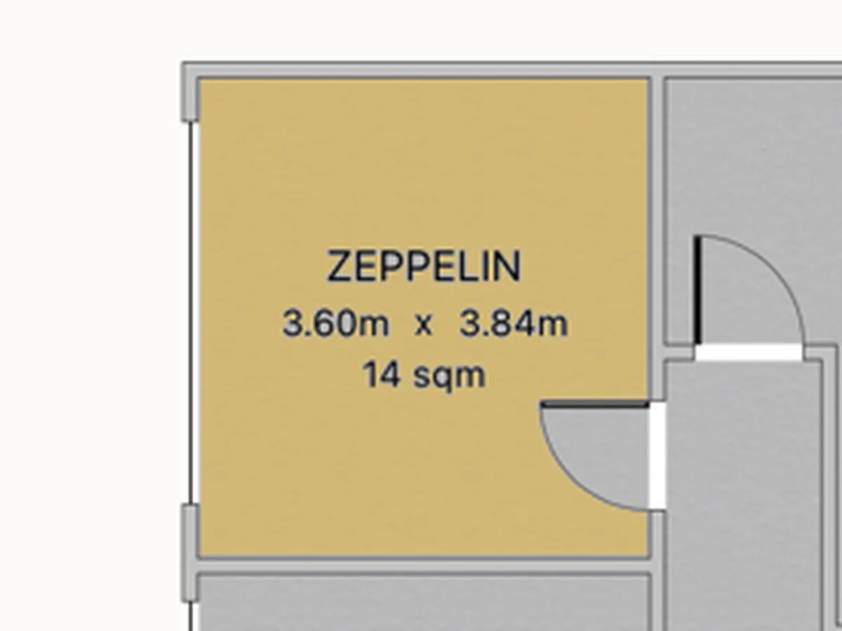 Floor plan of Zeppelin