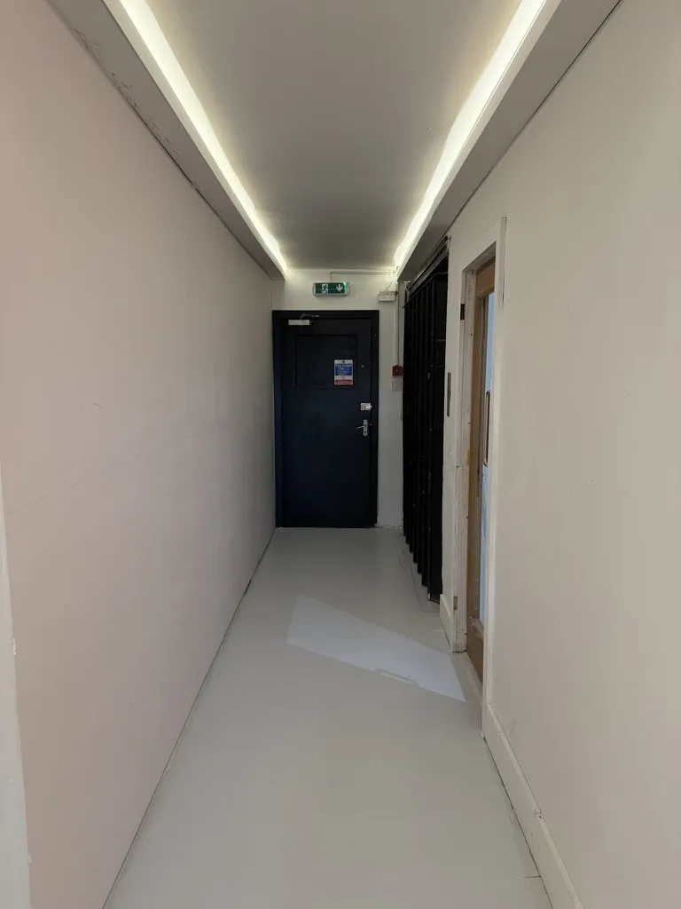 The entrance hallway at Hone Tottenham, with its strip of light